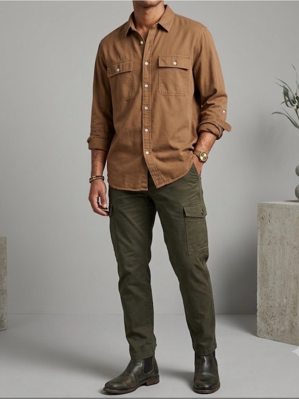 LL Bean Tyncell Burton Down Shirt Brown Size 2X.